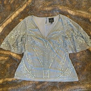 Adrianna Papell Beaded Top Size 4